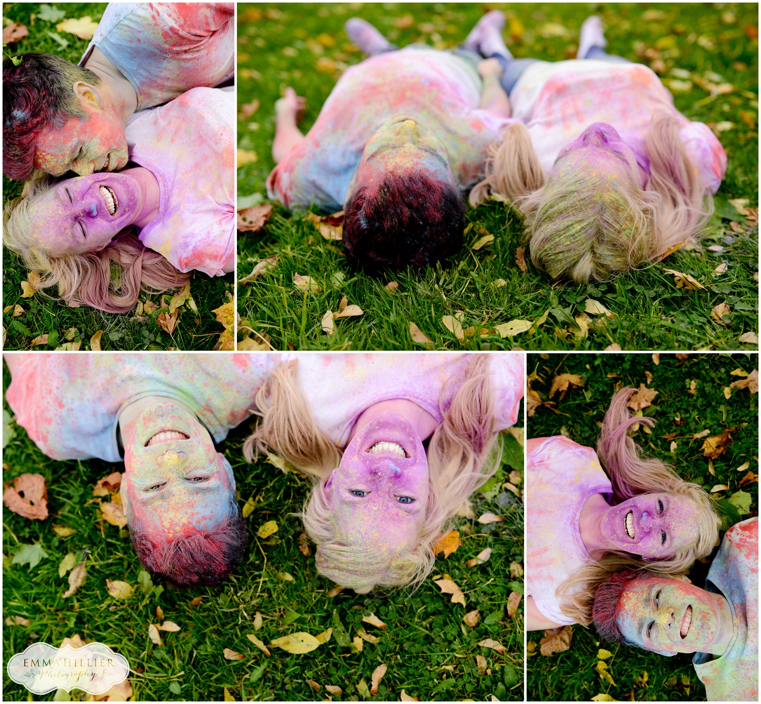 powder paint pre-wedding shoot