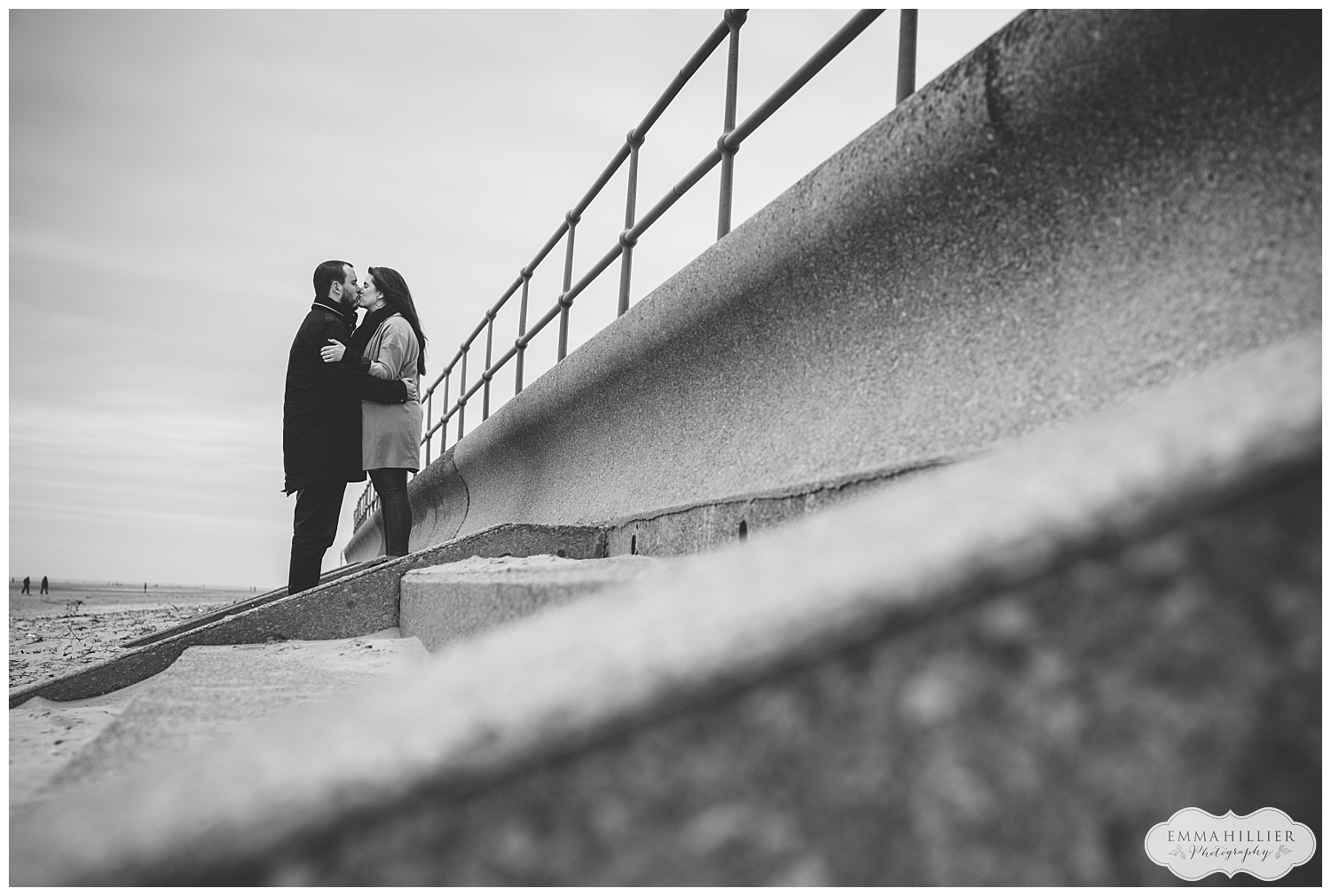 Crosby Beach pre-wedding shoot