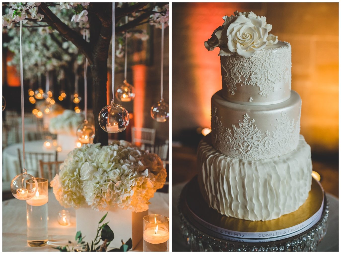 Peckforton Castle wedding cake
