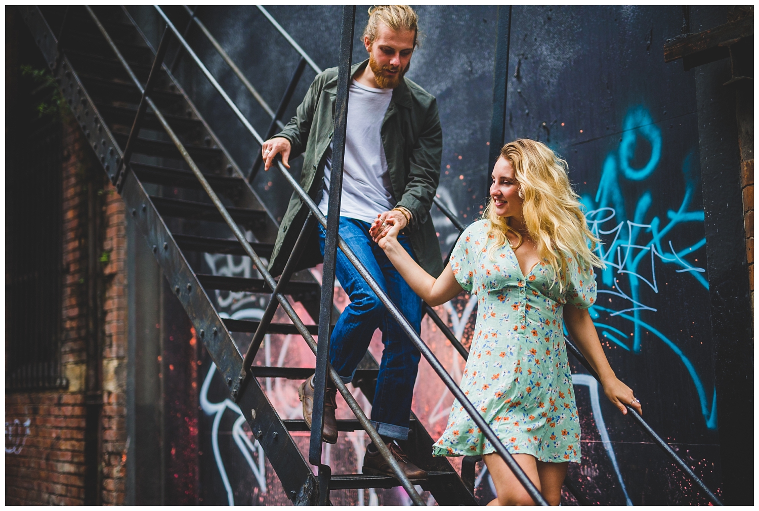 Alternative couples photoshoot, Northern Quarter