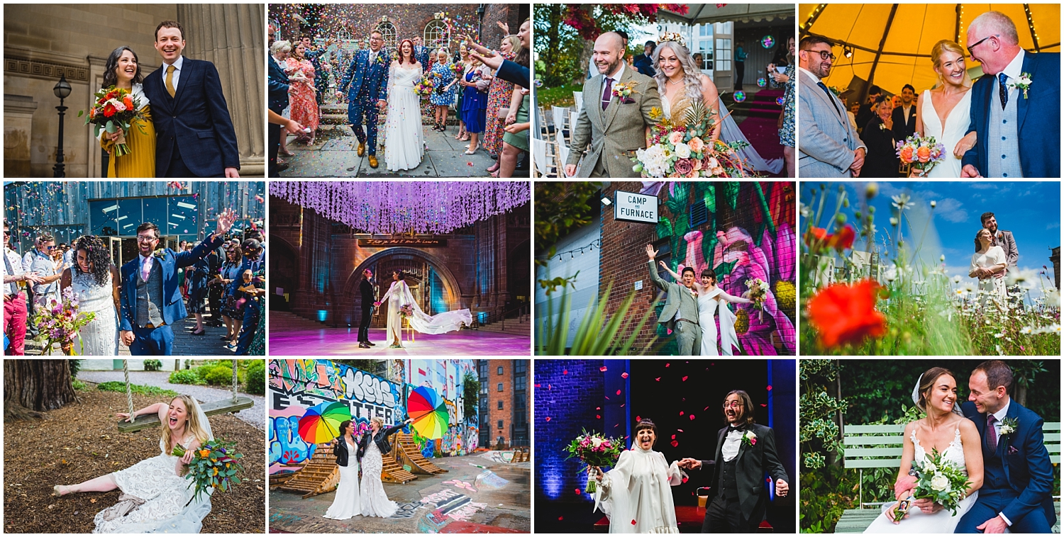 Fun and colourful Liverpool wedding photography