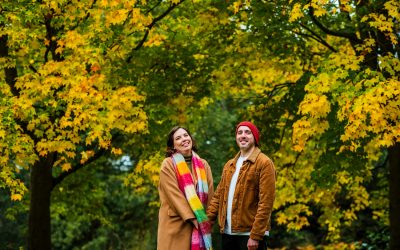 A colourful pre-wedding shoot in Sefton Park Liverpool